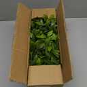 Artificial Eucalyptus Plant in Rustic Rectangular Wooden Planter Box Faux Potted Herb Plant Greenery Arrangement for Farmhouse Indoor Wedding Table Centerpiece Mantel Shelf Kitchen Decor