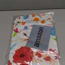 misaya Round Fitted Tablecloth with Elastic Edge, 100% Waterproof Oil Proof Plastic Table Cover, Vinyl Flannel Backed Tablecloth Fits 25"-30" Round Tables for Dinner, Outdoor, Picnic, Flowers (Off White)