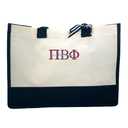 Go Greek Chic Pi Beta Phi Embroidered Tote Bag