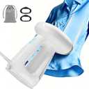 Vacuum Steamer for Clothes, 3000Pa Auto-Grip Suction Handheld Garment Steamer, 20S Fast Heat,Dual Modes 1000W for Travel Steam Iron, Business & Trip, No Ironing Board Required