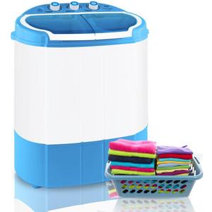 Pyle Upgraded Version Pyle Portable Washer & Spin Dryer, Mini Washing Machine, Twin Tubs, Spin Cycle w/Hose, 11lbs. Capacity, 110V - Ideal For Compact Laundry