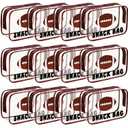 12 Pcs Football Snack Bags for Team Gifts Football Goodie Treat Candy Pouch Bags Clear PVC Waterproof with Zipper Party Favors for Team Ground Birthday Gifts Sport Supplies