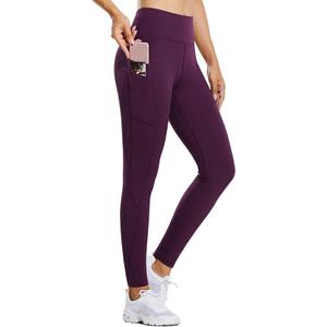 baleaf Women's Fleece Lined Leggings Water Resistant Thermal Winter Warm Tights High Waisted with Pockets Running Gear, A-purple-27" M