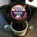 Double Donut Coffee Decaf Dark Roast Coffee Pods, Extra Bold Blend Coffee, Single Serve Coffee For Keurig K Cups Machines, Decaf Dark Roast Coffee in Recyclable Pods, 80 Count