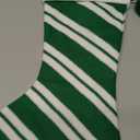HH Green Striped Stocking