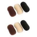 Uonlytech Hair Clip, 6pcs Bump Up Volume Hair Base Insert Sponge for Women DIY Hairstyle, Invisible Features, For Long Hair, Weddings, Parties, Everyday Use