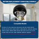 Upgraded RE70BN Bathroom Exhaust Fan and Grille Kit 70 CFM, Quiet 3.0 Sones Low-Noise Bathroom Vent Fan, Easy DIY Replacement for 50 & 70 CFM Bathroom Ceiling Fan, Fit 670, 671, 688, 693, 695, 696N