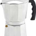 Imusa USA Aluminum Stovetop 6-cup Espresso Maker (B120-43V), Silver