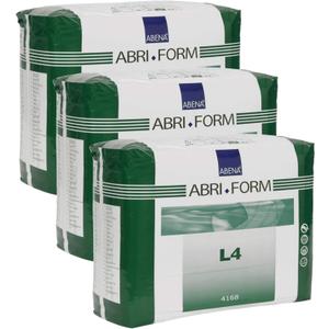 Abena Abri-Form Comfort Plastic-Backed Briefs, Level 4, (Medium To Large Sizes) Large, 36 Count