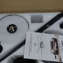 Asyko 46in Black RGB Ceiling Fans with Lights and Remote - Low Porfile Indoor Ceiling Fan, 5 Dual-Sided Blades, 3CCT Dimmable, Modern Ceiling Fan Light for Party, Kid's Room, Bedroom