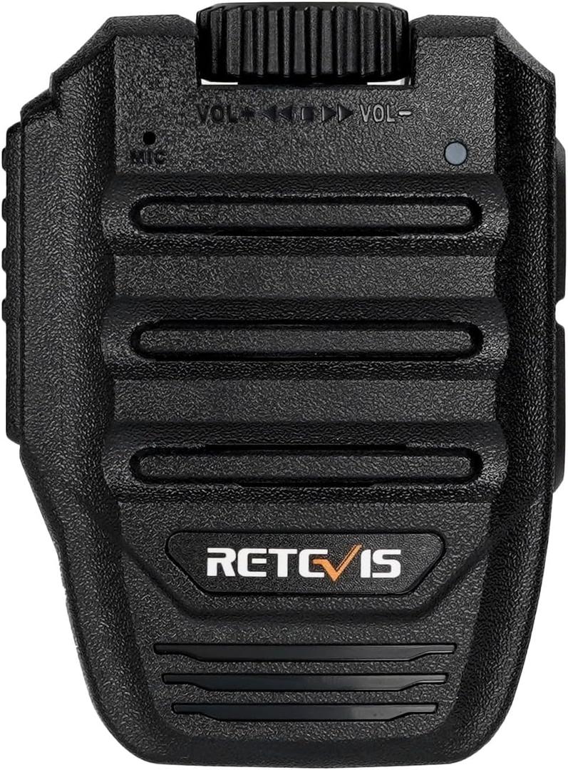 Retevis RB37 RB89 Wireless Walkie Talkie Speaker Microphone,Wireless 5.3 Shoulder Speaker Mic, Only for Ailunce HD2 Retevis RB37 RB89 RT29D 2 Way Radio, with 3.5mm Audio Jack (1 Pack)
