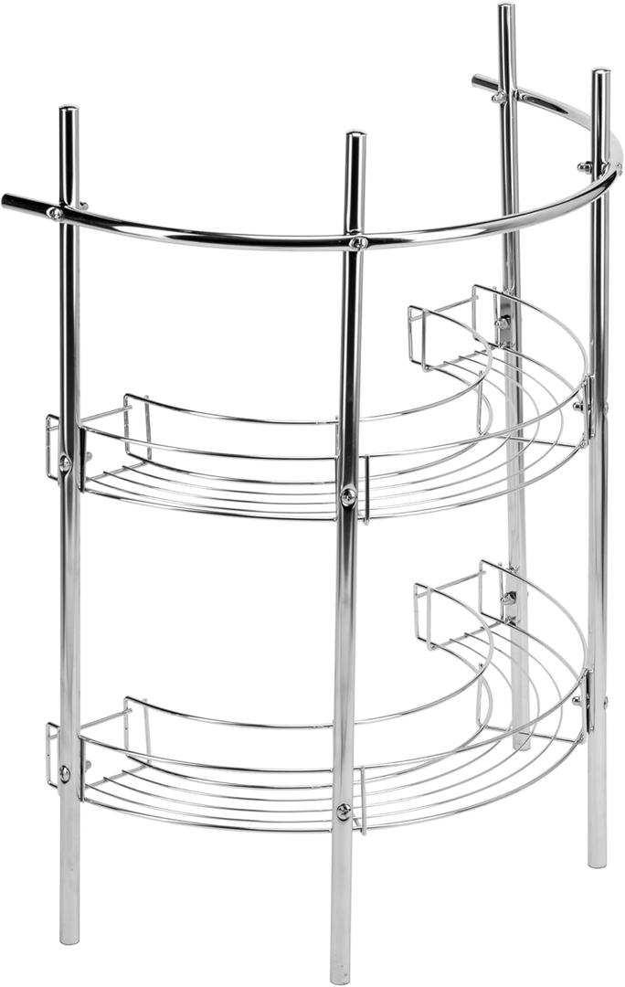 Croydex AJ401341 Chrome Plated Under Basin Storage Unit