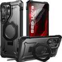 SUPCASE for Samsung Galaxy S26 Ultra Case with Kickstand (Unicorn Beetle Grip), [Wireless Charge Compatible] [Military-Grade Protection] Heavy-Duty Magnetic Phone Case for S26 Ultra 6.9 Inch, Dark