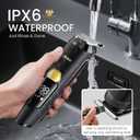 Ufree 3-in-1 Beard Trimmer Kit, Men's Electric Shaver Razor for Mustache Body Nose Facial Hair, Professional Hair Trimmer, Rechargeable Clippers, Waterproof Beard Grooming, Birthday Gifts for Men (Black)