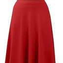 Nimsruc Two Piece Skirt Sets For Women Comfy Summer Outfits Crew Neck Short Sleeve Elastic Waist Maxi Skirts Set, Size: Small