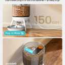 Invengo Automatic Cat Feeder, 3L Timed Pet Feeder for Cats & Small Dogs, Dual Power USB & Battery, Clear Hopper, Easy-Clean, Dry Food & Kibble, Up to 6 Meals Daily