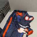 Marvel Miles Morales: Spider-Man Official Youth Deluxe Zentai Costume - Stretch Spandex with Hidden Zippers and Wrist Slits XL