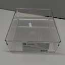 Glad Drawer Organizer Bin, 9x6 - Heavy Duty Clear Plastic Storage Tray for Junk Drawers, Kitchen Utensils, Bathroom Vanity, and Organizing Pantry - BPA Free, Food Safe, Non Slip