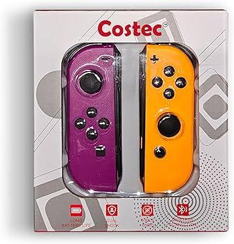 Switch Controller for Nintendo Switch Controller, Switch Controller Replacement Accessories with Double Vibration/Wake up/Motion Control/ScreenshotPurple&Yellow