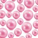 420Pieces Floating NO Hole Pearls for Centerpiece Glass Vases,Floating Pink Pearls Beads for Tall Vase Filler Floatings Candles for Wedding