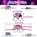 5 x 12Pcs Demon Movie Hunters Party Set, Party Decorative Glasses, Cosplay Decorative Glasses, Suitable for Witch Hunter Group Birthday Parties, Children's Birthday Party Gifts.
