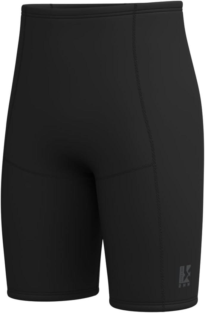 KMT Wetsuit Shorts Men, Mens 2mm Wetsuits Short Upgrade CR Neoprene for Water Sports Diving Surfing Swimming Snorkeling (Small, Black)