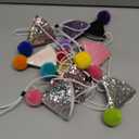 PET SHOW 10 Pack Mini Small Dog Hats with Sequins Puppy Birthday Party Hats Cats Adjustable Holiday Hats Headband Kitten Hats Pet Grooming Costume Accessories