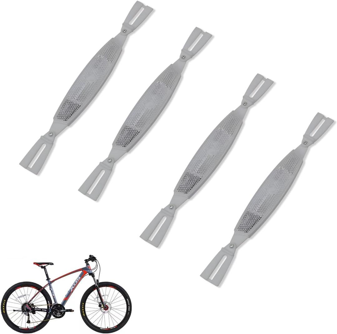 4 Pack Bike Wheel Reflectors Bicycle Spoke Reflector, Bicycle Spoke Reflectors for Adult Bikes, Bike Wheel Reflectors for Adult Bikes, Bicycle Spoke Reflectors for Ebikes, Bike Spoke Reflectors