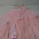 Xefenki Good Witch Glinda Costume Dress for Girls Halloween Cosplay Outfits With Crown Magic Wand and Gloves (11-12 Years, Pink)