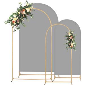 Toolterritary Metal Arch Backdrop Stand and Cover Set, 7.2FT, 6FT Party Backdrop, Easy to Assemble, Backdrop Stand for Parties, Birthday, Baby Shower
