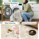 Abstract Small Carpet 2x3 Washable Cream Beige Area Rugs Doormat for Entryway Living Room Bedroom Washing Room Non Slip