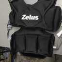 ZELUS Weighted Vest for Men and Women | 11-20lb Vest with 6 Ironsand Weights for Home Workouts | Adjustable Body Weight Vest Exercise Set for Cardio and Strength Training
