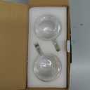 Aurzen 2 Pack Double Walled Glass Coffee Mugs with Handles 8.5oz, Large Insulated Layer Coffee Cups, Clear Borosilicate Mugs, Perfect for Cappuccino, Tea, Microwave Safe (8.5oz-2Pack)