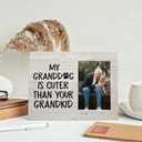 Dog Grandma Photo Frame, Dog Grandma Gifts, Dog Grandma Frame, Dog Picture Frame, Dog Gifts for Dog Owners Dog Lovers, My Granddog is Cuter than Your Grandkid Wood Photo Frame for 4x6 Photos (46, white)