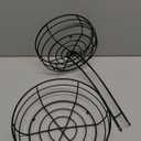 Auledio Iron 2-Tier Countertop Fruit Vegetables Basket Bowl Storage With Banana Hanger, Black, 64 ounces