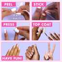 3 x Olive & June Nail Art Stickers | Easy-to-Use Nail Designs | Nail Art Made Easy | Hand-Screened, No-Fade Ink | Accent, Mix & Match, or Cover Chipped Polish | Pink Letters