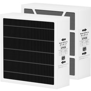 X7935 20"x20"x5" MERV 16 Furnace Air Filter Replacement Compatible with Lennox X7935 Filter Model HCC14-23 and Honeywell Filter Models FC100A101 And FC200E1011, 2 Pack