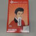 fun shack 50's Men's Black Wig with Sideburns, 1950s Costume Wig for Men, Retro Black Wig for Boys, One Size