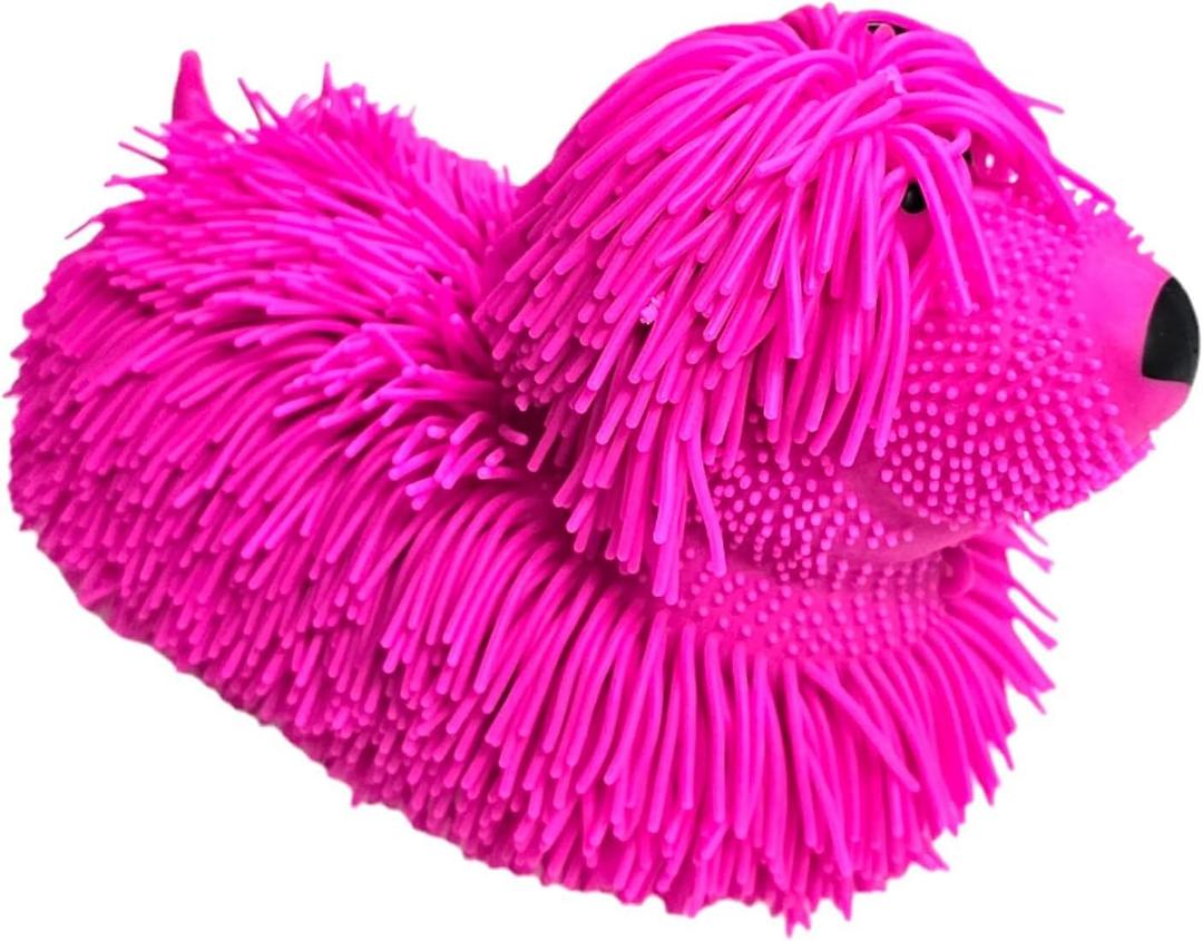 Pink Squishy Shaggy Dog ages 6+