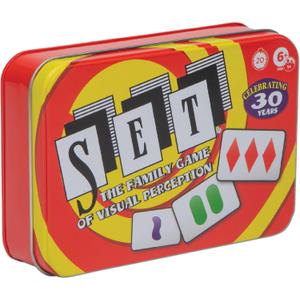 SET Card Games for Kids, Collectors Tin, Matching Game, Learning Games, 6+, 1.5 inches x 6.25 inches x 4.25 inches