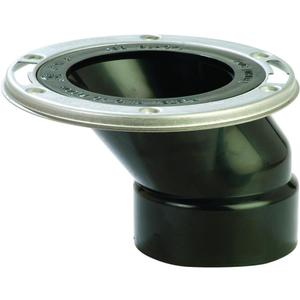 Closet Flange 3 x 4 ABS Offset "Full-Flush"