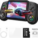 RG43H Pro Retro Handheld Game Console, 4.3 Inch Retro Gaming Console with 4000mAh Battery, RK3562 Opensource Hand Held Games Console, EmuELEC&RGBOX Dual Systems Video Console, HDMI TV Output, Black