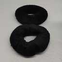 2 Pcs Ear Hole Piercing Pillows Donut Pillow for Ear Pain Side Sleeping Neck Head Pressure Sore Relief Headphones Travel Protector Guard Lifesaver Tinnitus(Black)