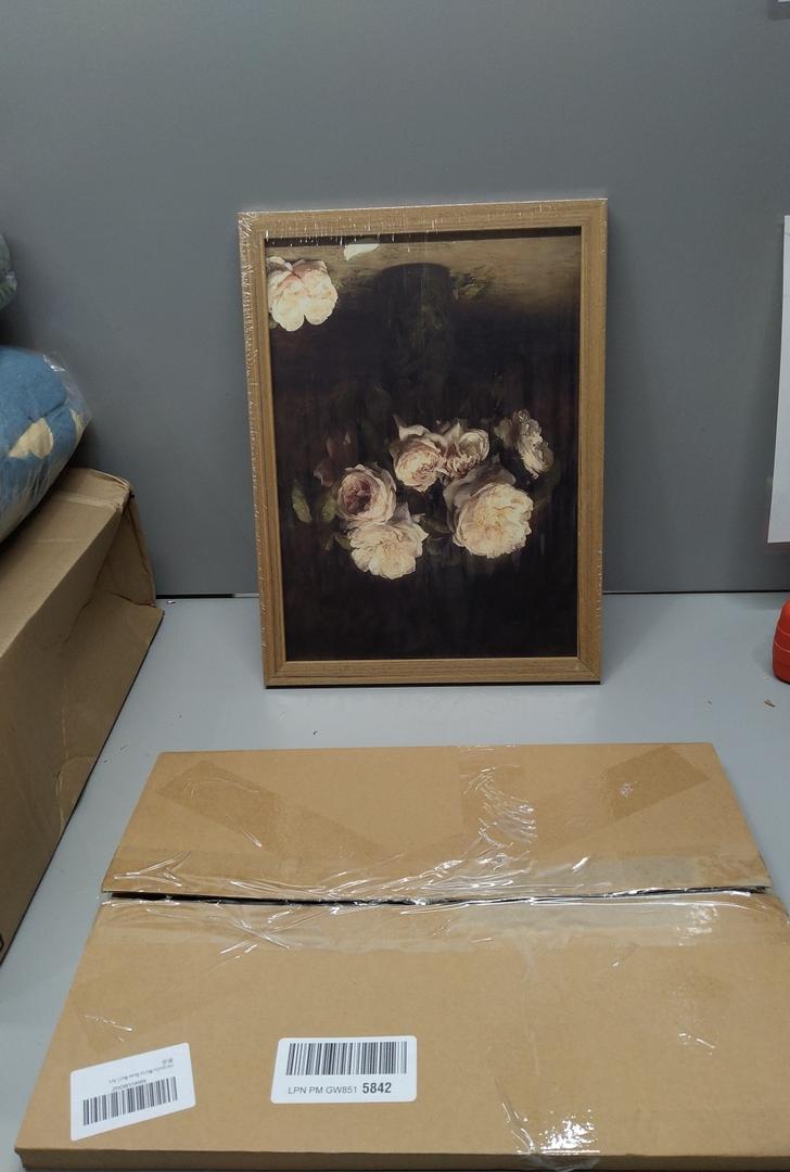 White Rose Wall Art
