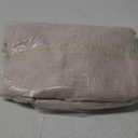 Awellife 84 Inch Extra Long Beige Linen Style Shower Curtain Set with 12 Durable Hooks - Textured Fabric Heavy Cloth Shower Curtains for Bathroom