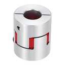 MECCANIXITY Aluminum Shaft Coupling Shaft Coupler 8mm to 14mm Flexible Spider Coupling L35mm x D30mm Coupler Jaw Spider Shaft Joint Connector for 3D Printers DIY CNC Router Milling Machine