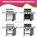 66044 Grill Warming Rack Stainless Steel for Weber Genesis II E-310, II E-315, II E-330, II E-335, II S-310, II S-335 (2017 and Newer), Replacement Part for Weber 66044
