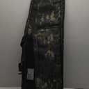 DBTAC Urban Classic Tactical Single Scoped Long Gun Bag Soft Rifle Case for Shooting Range Outdoor Hunting | US Flag Patch + Universal Gun Holder Included (Charcoal Camo, 41" Single Rifle Case)