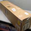 7 ft. Green Unlit Flocked Pencil Artificial Christmas Tree Snowy with Pine Cones