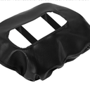 Car Center Console Lid Armrest Cover for Chevrolet Silverado 1500 14-18 Middle Console Pad Armrest Protector Faux Leather Carbon Fiber Pattern Black